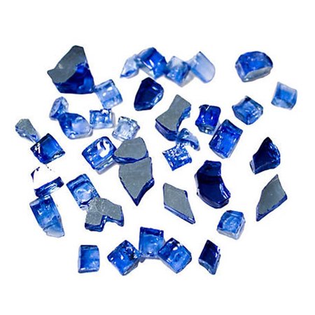 GARDENCONTROL Reflective Fire Pit Glass, Cobalt Blue GA1687363